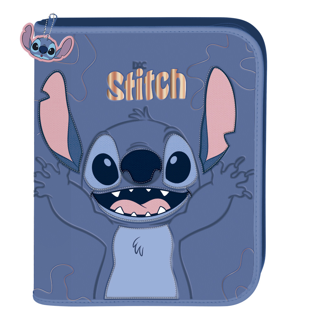 Fichário Stitch Premium com zíper