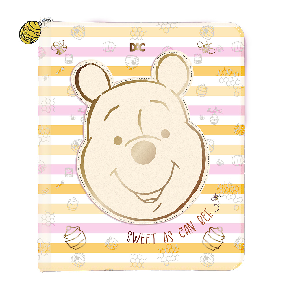 Fichário Pooh com zíper